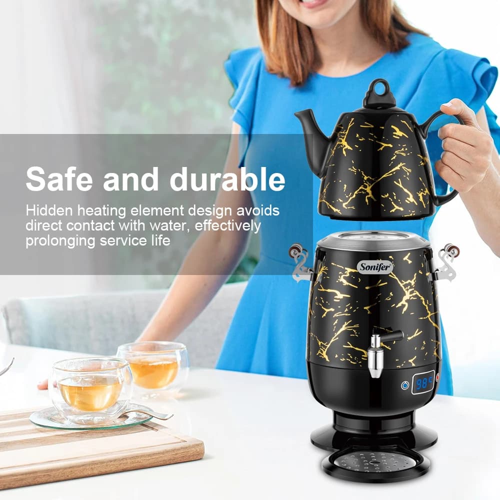 Sonifer 5L électrique Samovar bouilloire électrique en acier inoxydable bouilloire intelligente siff