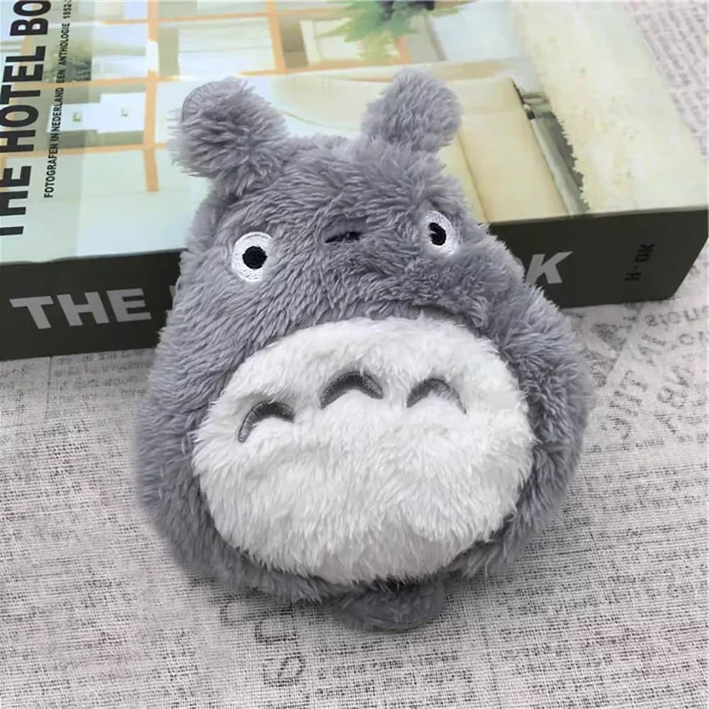 Porte-monnaie chat mignon Anime, petit portefeuille en peluche douce avec fermeture éclair pour enfa