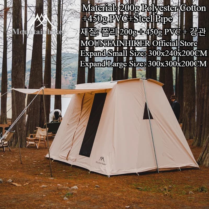 Mountainhiker – mobilier d'extérieur avec fenêtres, tente imperméable, coupe-vent, pare-soleil Uv, a