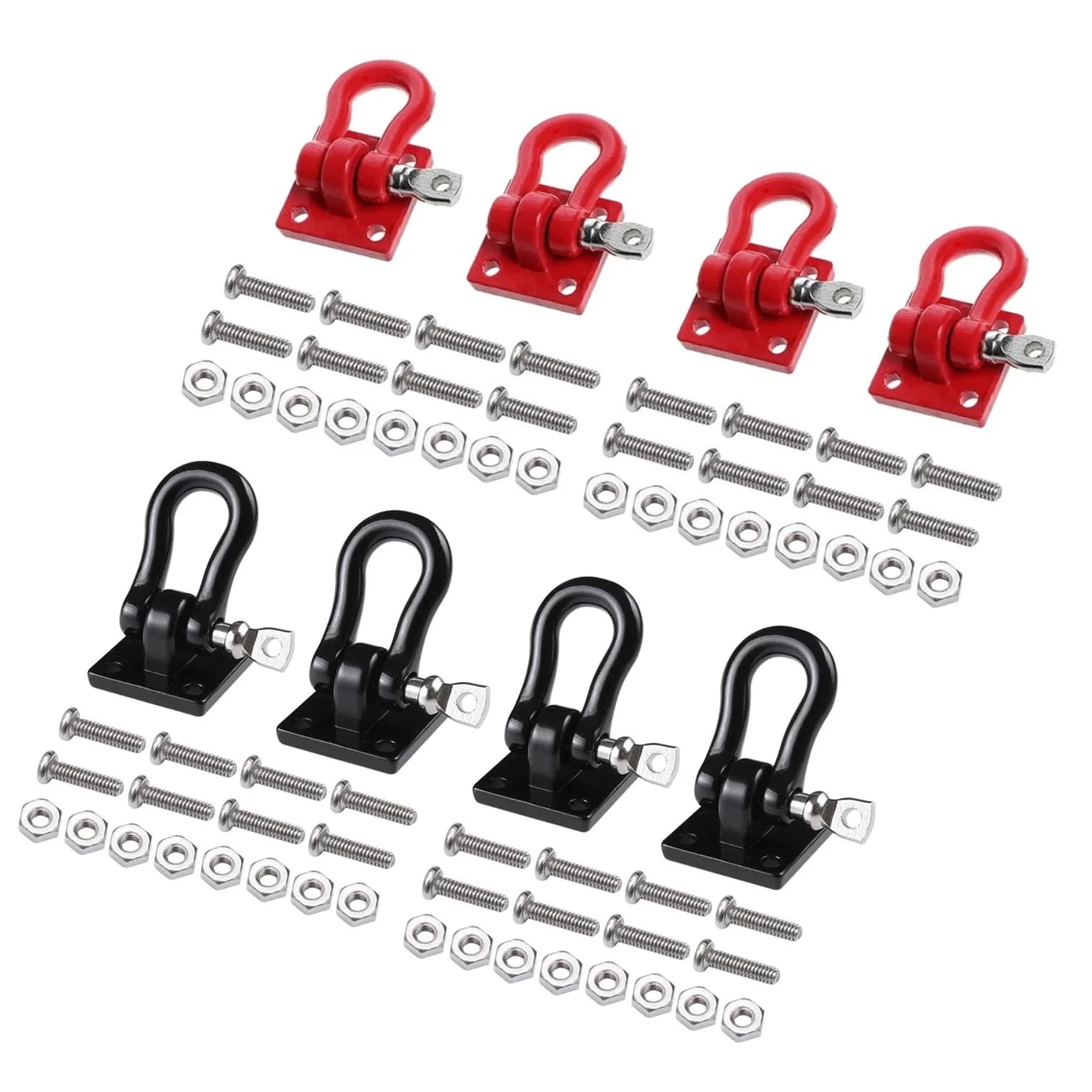 Boucles de remorquage métalliques, crochets de remorquage, manilles de remorquage pour voitures RC C