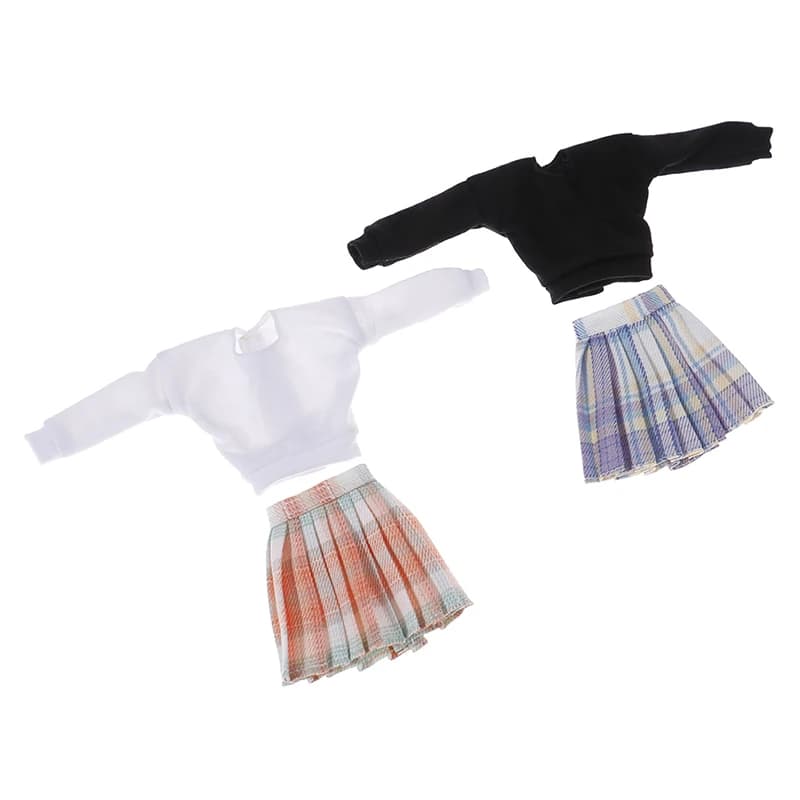 Robe beurre/jupe courte/chemisier, vêtements d'été pour poupées de 29cm 1/6, à la mode