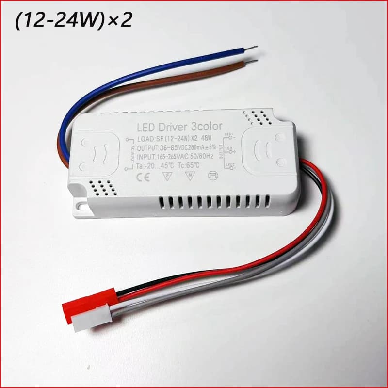 Driver LED 3 couleurs 40-60W×2/60-80W×2 pour bande LED à courant constant, entrée d'alimentation AC1