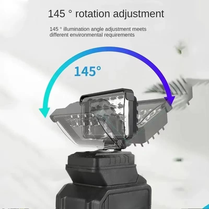 Projecteurs de travail portables à LED sans fil, outil d'urgence, adapté à la batterie Dewalt 18V, p