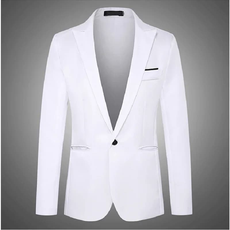 Veste de costume d'affaires décontractée pour hommes, tendance, légère, luxueuse, Slim, sans repassa