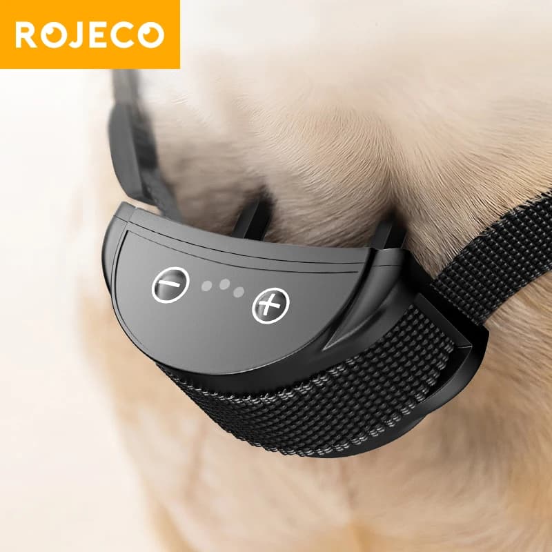ROJECO collier anti-aboiement électrique pour chien collier anti-choc Rechargeable chiens formation 
