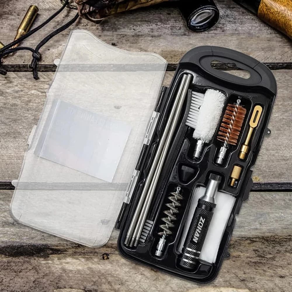 ZOHAN – Kit de nettoyage pour pistolet de chasse, calibre 12, fournitures de nettoyage universelles 
