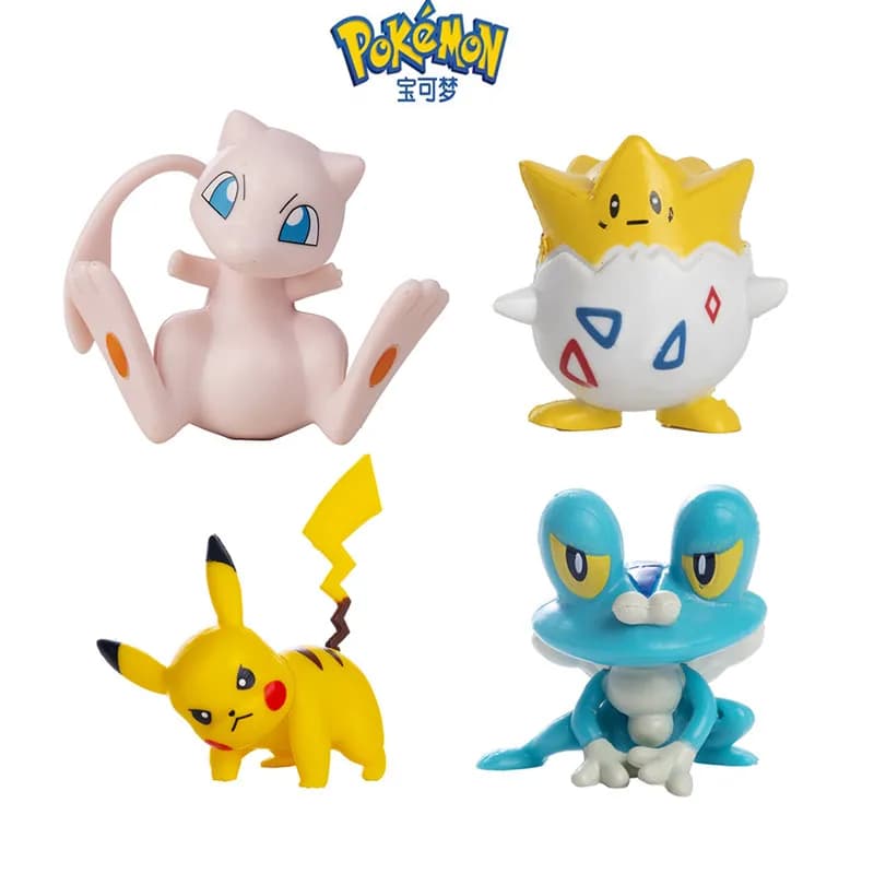 Figurine de dessin animé Pokemon en vrac, Lot d'achat Pikachu Charizard Mew Mewtwo, jouets d'action 