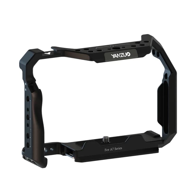 Cage pour appareil photo A7M4, stabilisateur en alliage d'aluminium à 2 points de fixation pour Sony