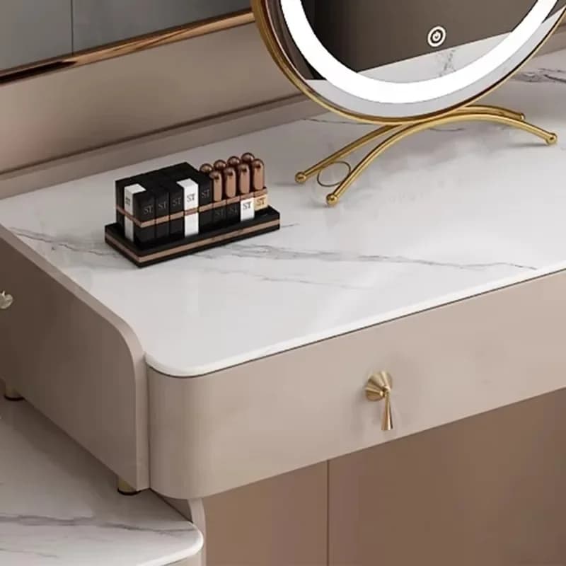 Tiroir De Table De vanité pour filles, miroir nordique pour femmes, Table De vanité De Salon, rangem