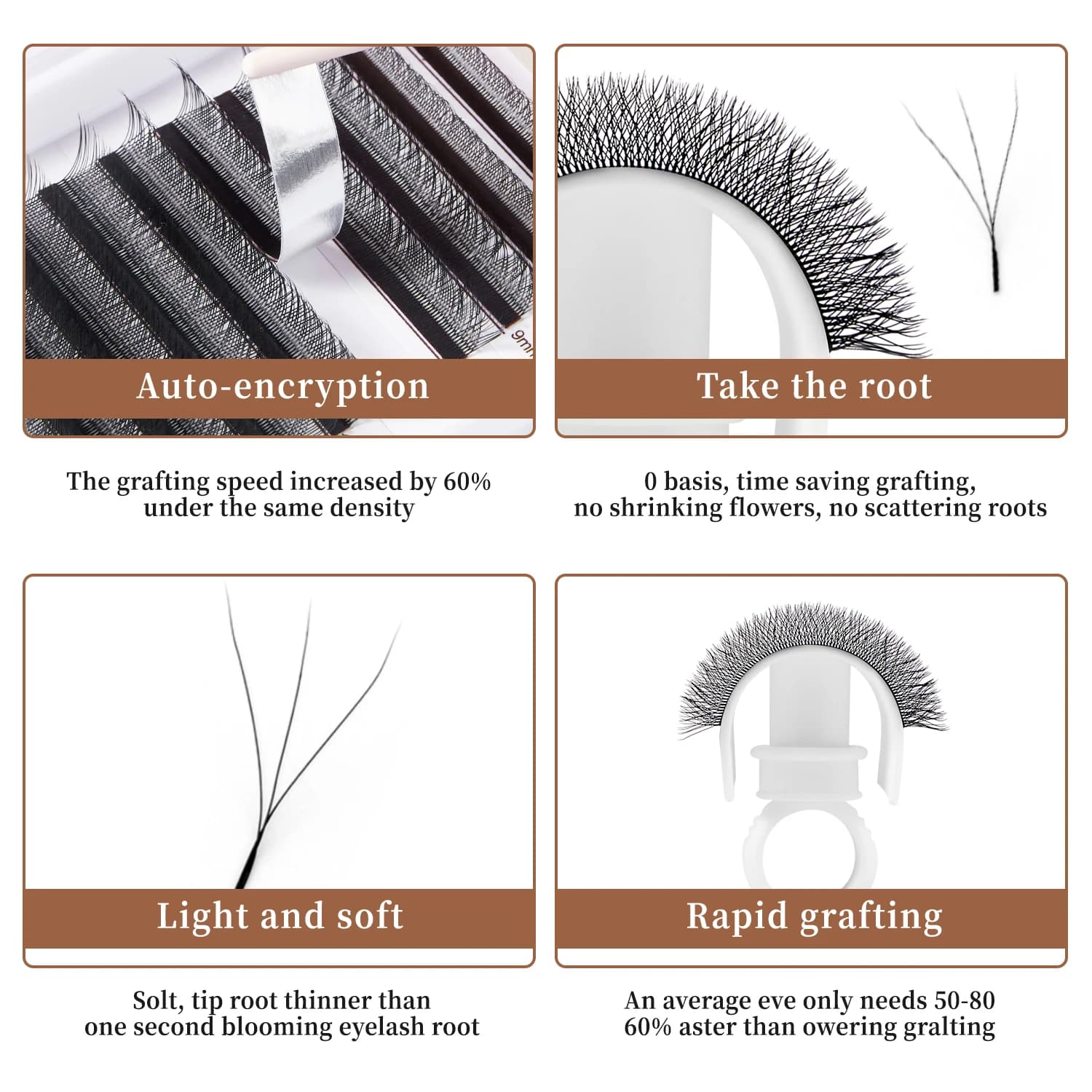 SEXYSHEEP 10 étuis/Lot C D Curl 3D 4D 5D 6D Faux cils de vison Extension cils individuels Faux cils 