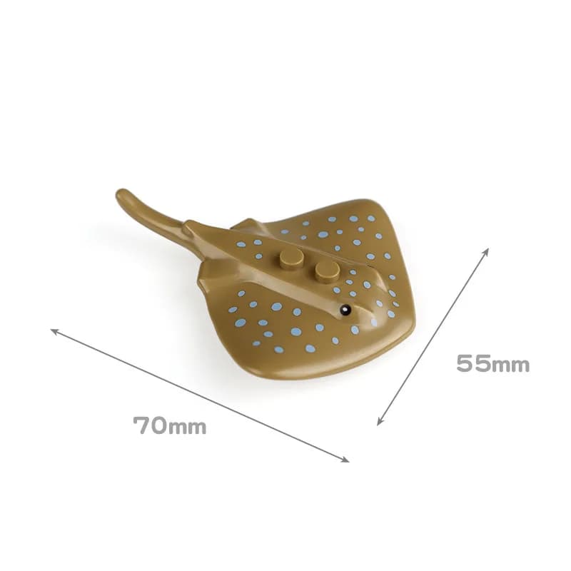 Blocs de construction d'animaux marins MOC, scène marine, requin, pieuvre, poisson manta, poisson-cl
