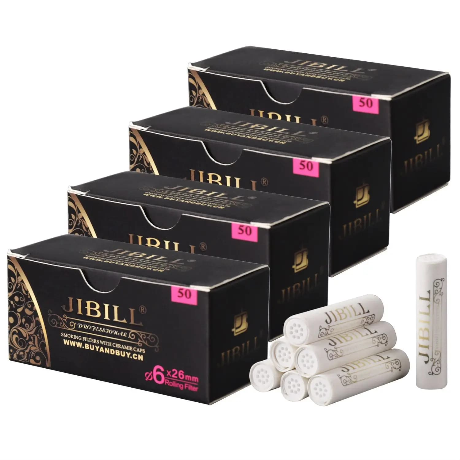 250 filtres pour pipe à tabac, filtre à tube de 6/7 mm, filtre en céramique double face, filtre à ch