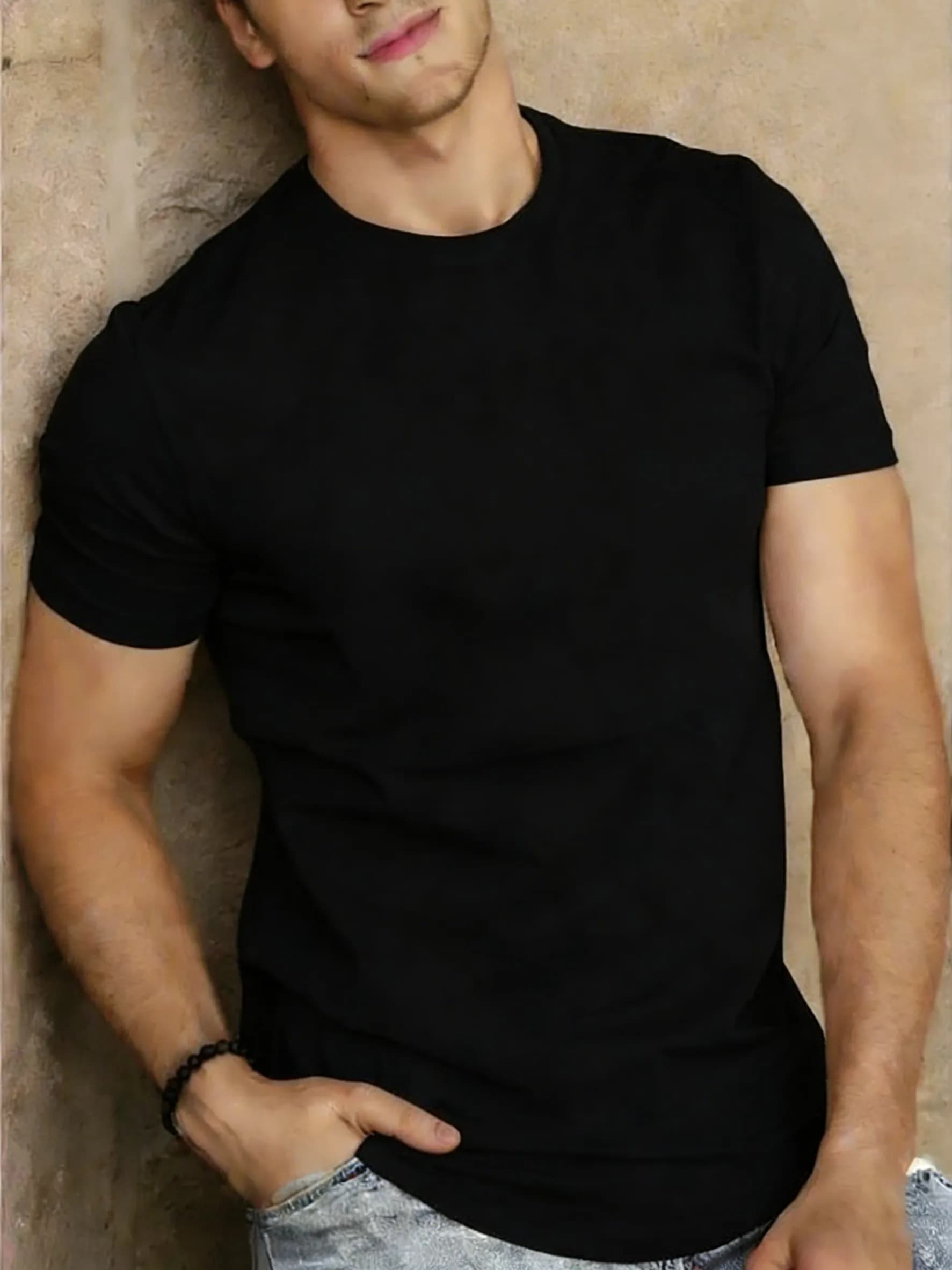 T-shirts d'été à la mode pour hommes, 15 couleurs, en coton respirant, à manches courtes, décontract