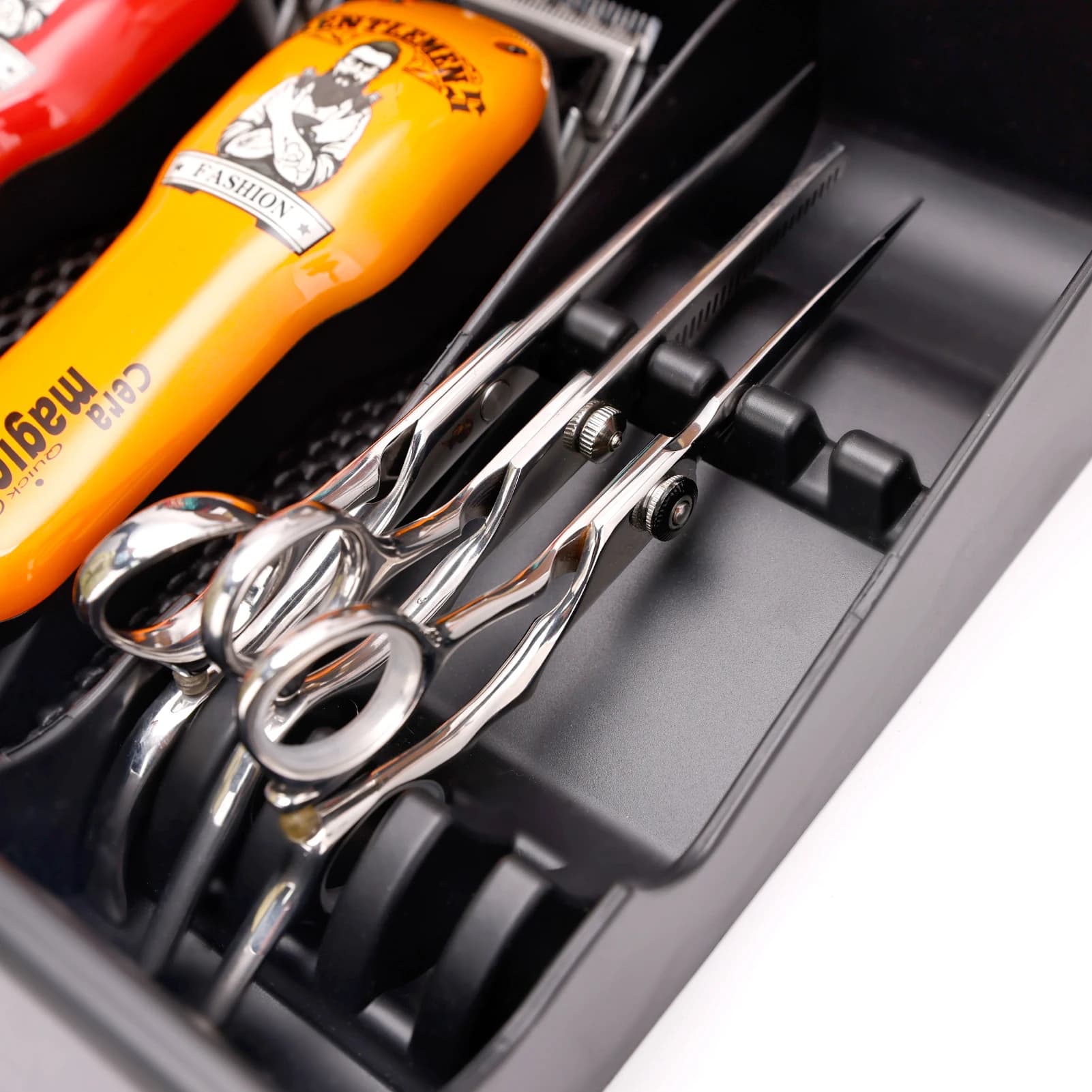 Boîte de rangement grande capacité pour outils de barbier, support pour tondeuses électriques et pei