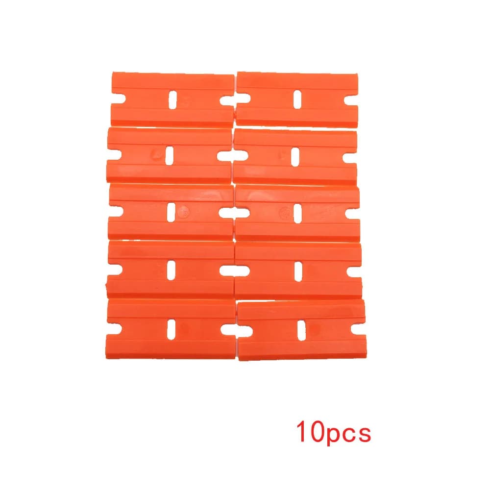 Grattoir de rasoir en plastique avec 10 lames en plastique à Double tranchant, outil d'extension de 