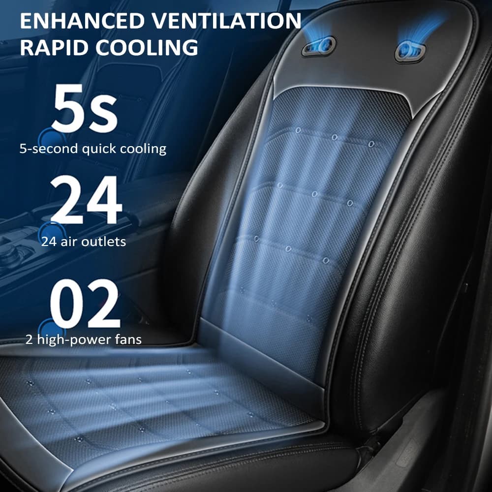 Coussin de siège de voiture refroidissant, housse de siège avant refroidie, coussin de siège ventilé