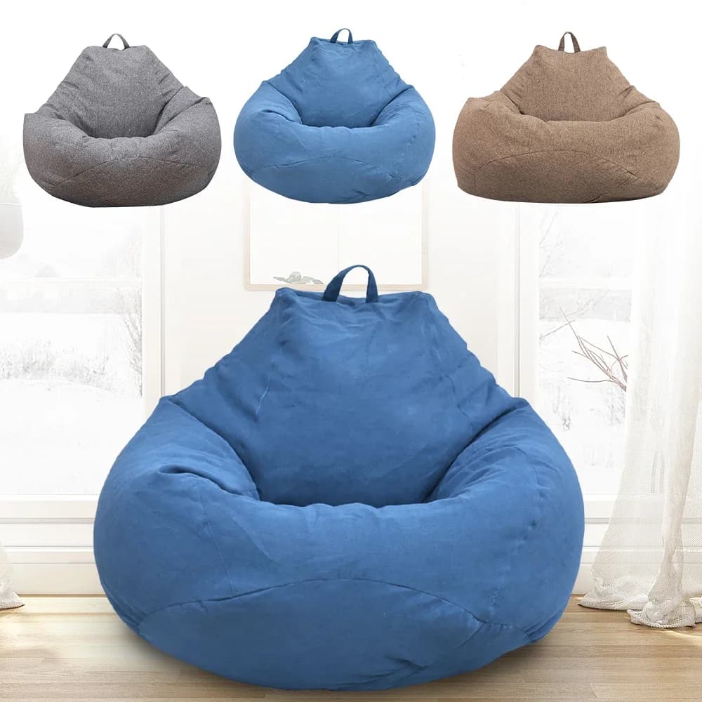 Canapés paresseux couverture chaises sans remplissage confortable adultes pouf chaise canapé salon c