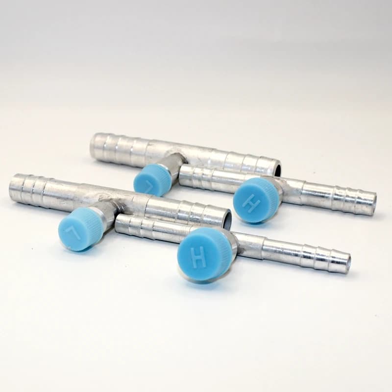 Raccord de tuyau en caoutchouc de climatisation automobile, raccord en aluminium, raccord direct en 