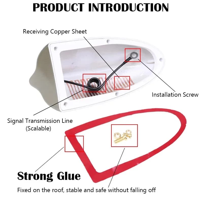 Antennes de signal radio auto Super Car Shark pour Nissan Qashqai X-Trail X Trail J11 T31 T32/Opel A