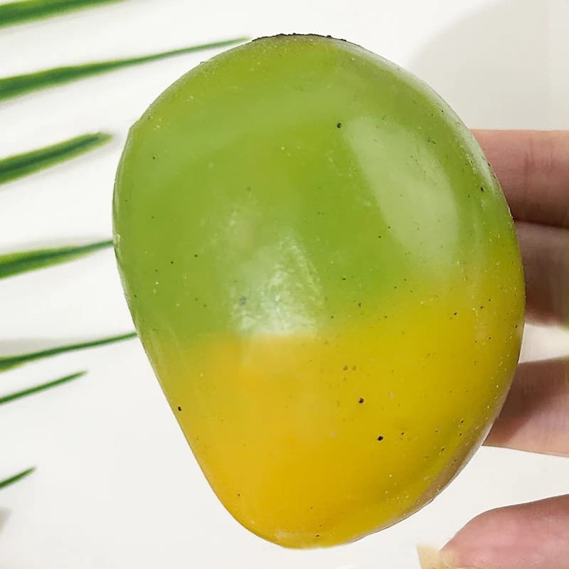 Jouet Squishy à couleur changeante, 1 pièce, mangue Mochi, jouet de pincement, rebond lent, libérati