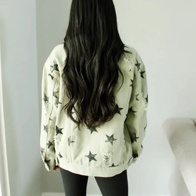 Veste en jean pour femmes, nouveau Style, veste ample pour femmes américaines et européennes