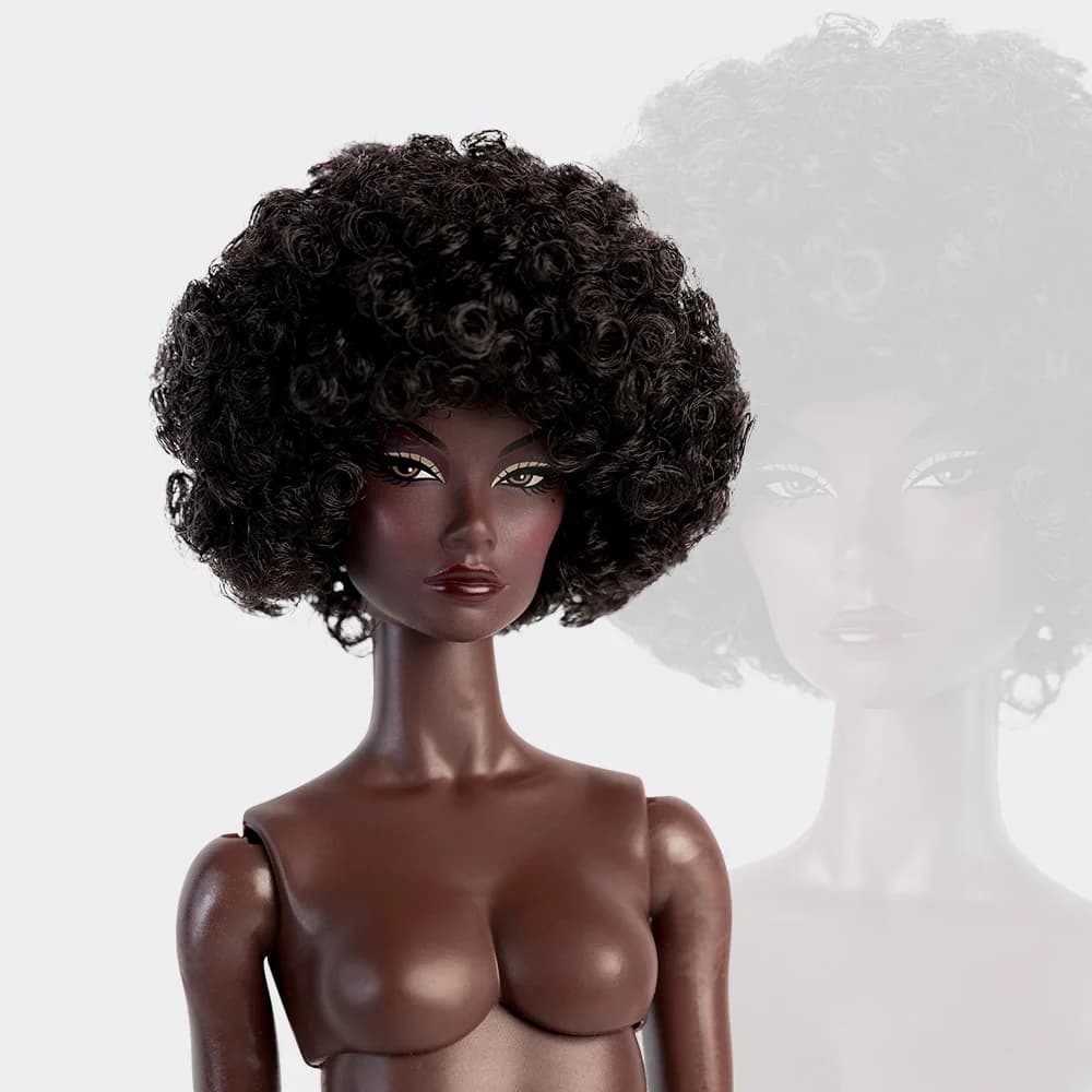 Poupée Mannequin Supermodel 32 cm FR43 FR44 Molly Girl Cheveux Bruns Peau Claire Corps Articulé 12 P