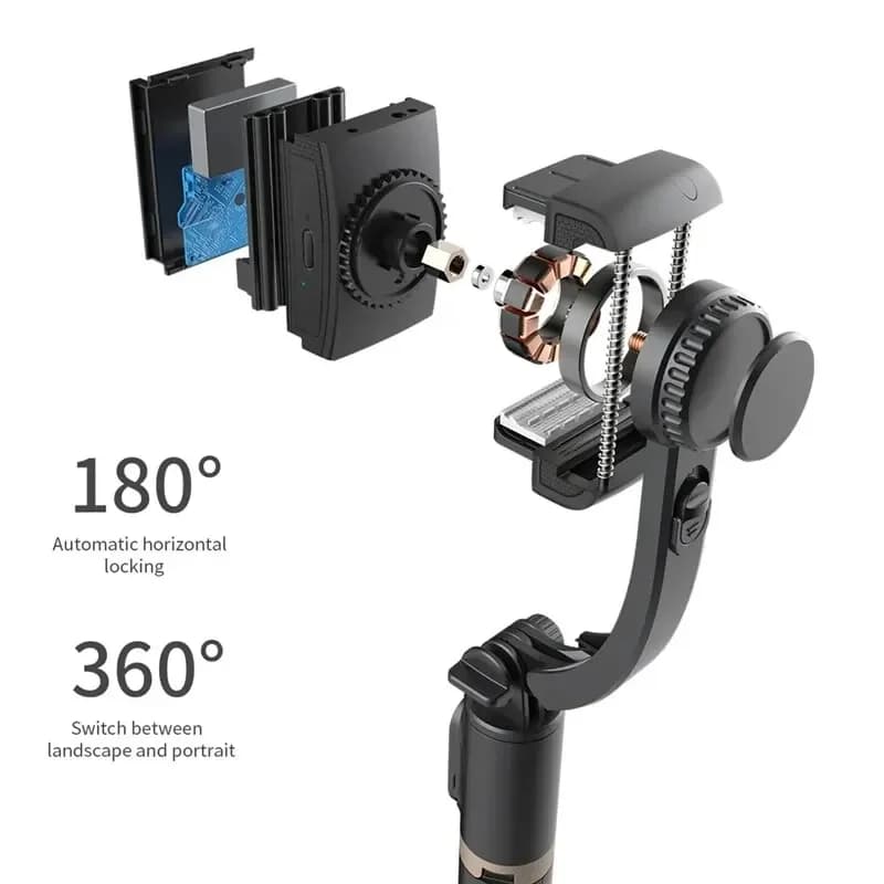 STTKGZD stabilisateur de cardan portatif stabilisateur Selfie bâton lumière de remplissage Smartphon