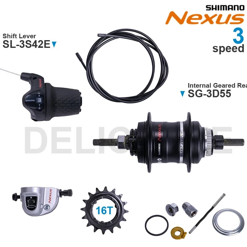 WinterMANO NEXUS Moyeu à engrenages internes SG-3D55 levier de vitesse SL-3S42E SM-BC06 3 vitesses e