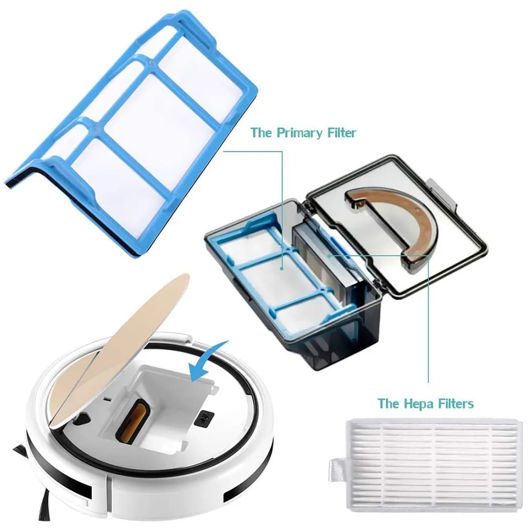 Kit d'aspirateur pour Medion MD 18500 /18600 /MD18501/MD16192, filtre, brosse latérale, filtrage de 