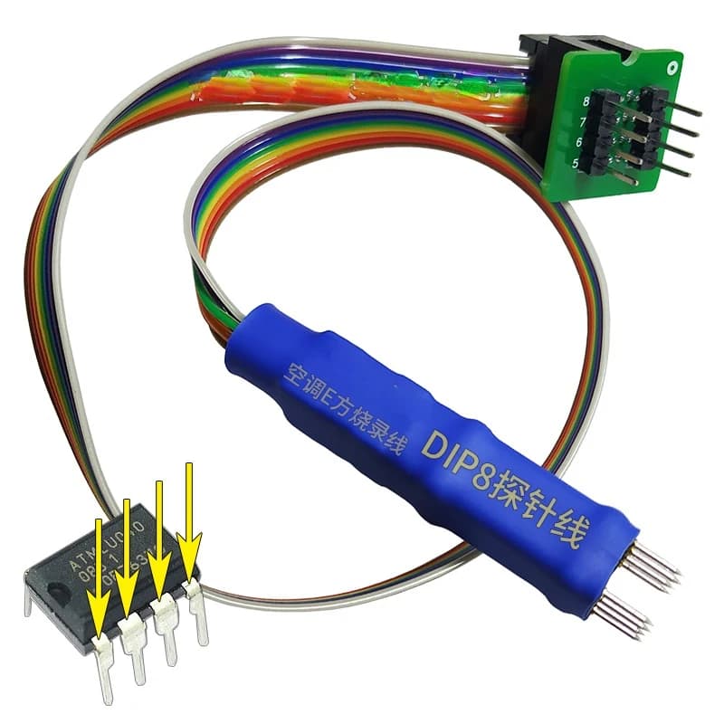 Sonde de test DIP8 IC pour BIOS 93/2023, programmeur CH34l'autorisation/EZP2019/25/24/13/TL866ii PLU