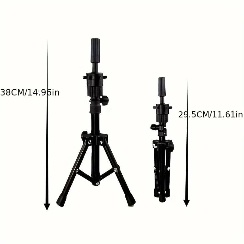 Support de tête de mannequin de table réglable pour la pratique de la coiffure, idéal pour l'entraîn