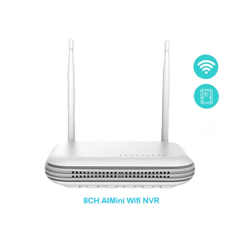 Systèmes de sécurité CCTV sans fil VMS 8CH 4mp 5MP, NVR CCTV Wifi, ensemble vidéo H.265, système san