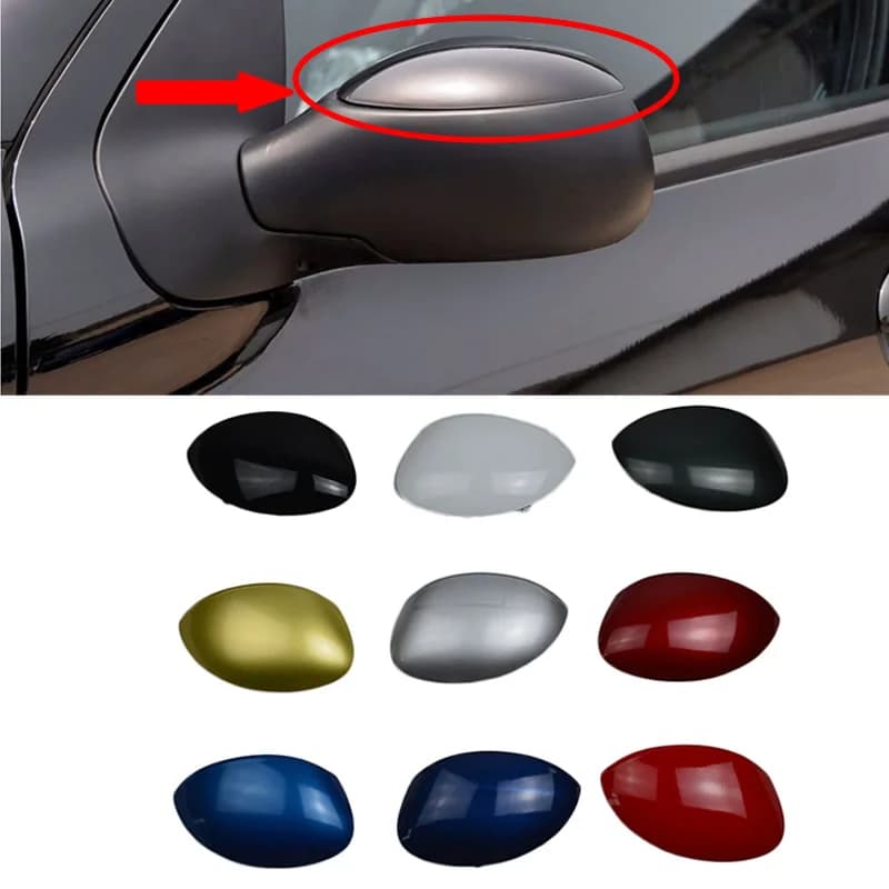Couvercle de rétroviseur de voiture, coque de rétroviseur latéral pour Peugeot 206 207 et citroën C2