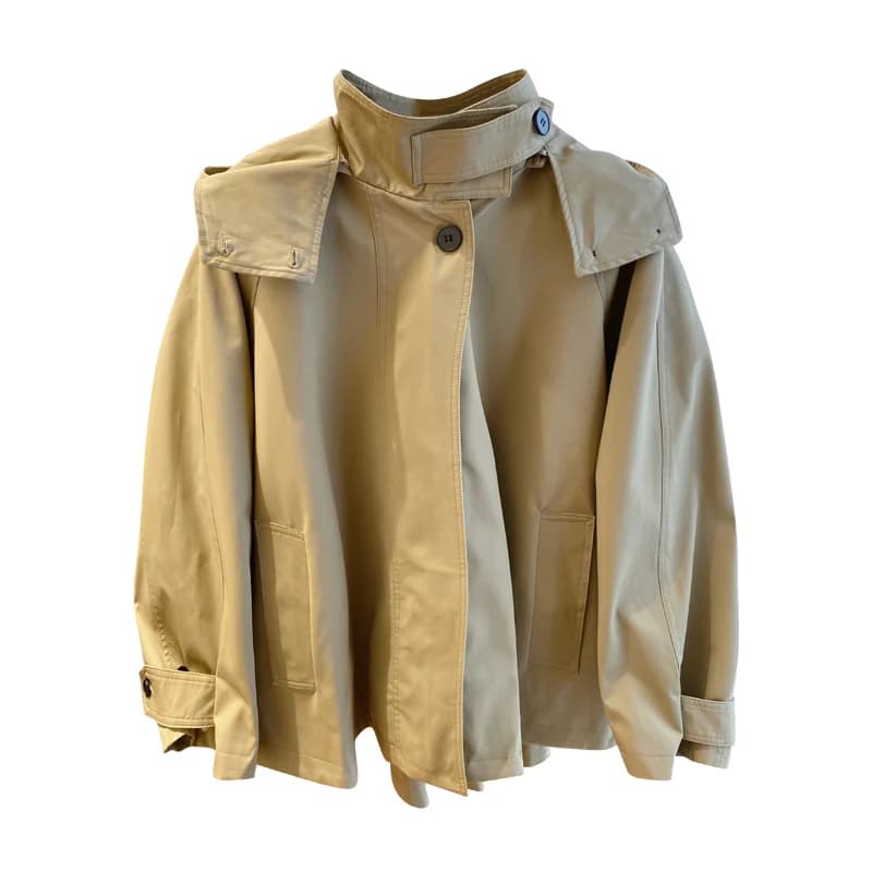 Coupe-vent de travail à capuche pour femme, streetwear tendance, vêtements d'automne, manteau de fêt