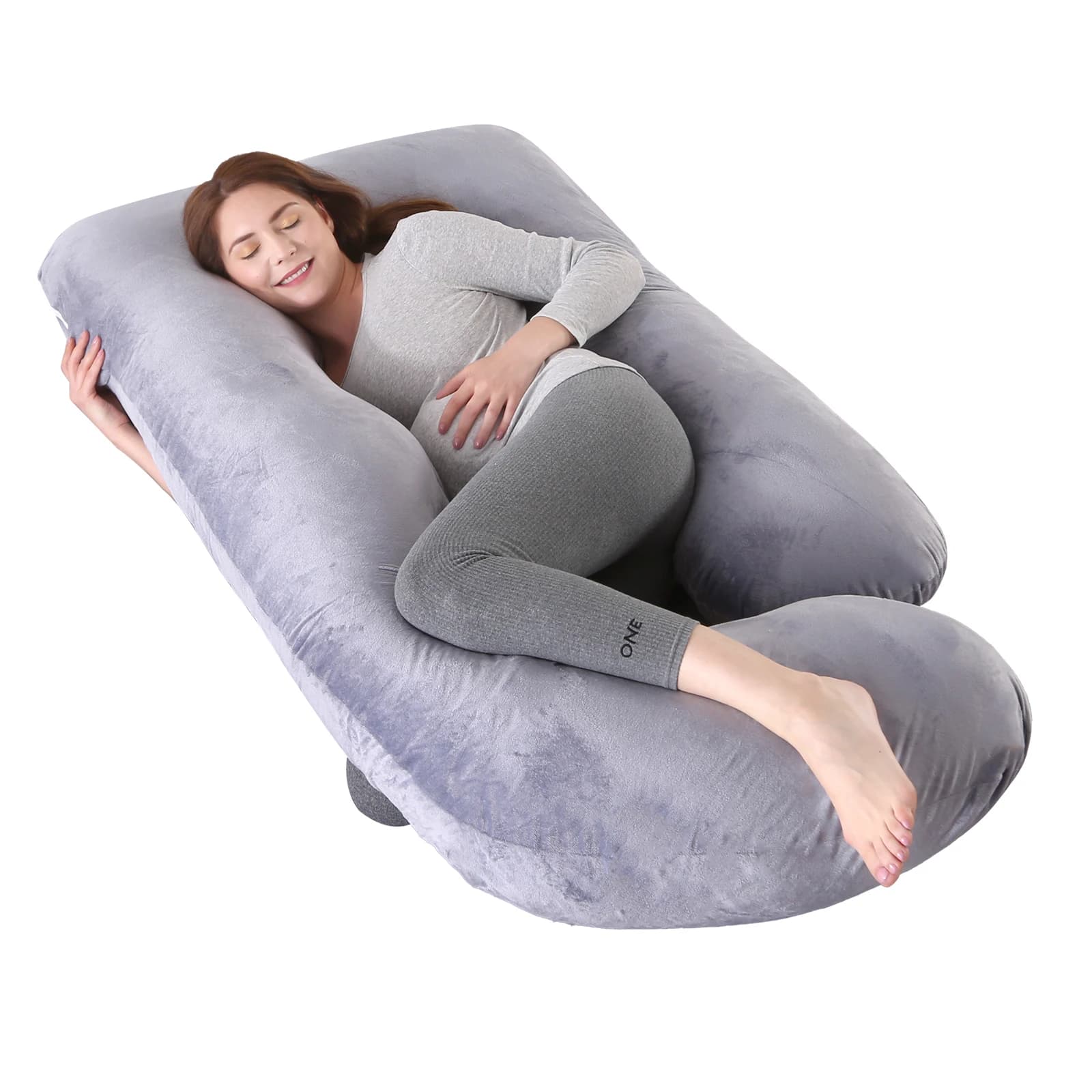 Oreiller de grossesse en forme de G, soutien complet du corps pour les dossiers et les jambes abdomi