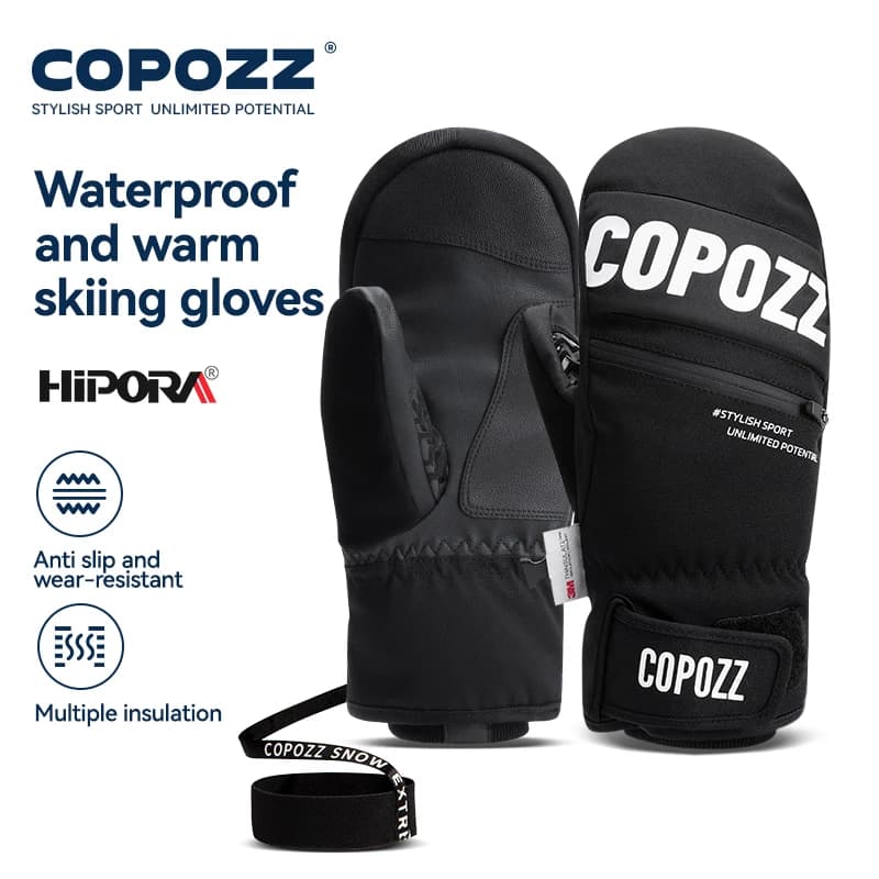 COPOZZ nouvelle mise à niveau épaissir gants de Ski hiver hommes femmes 3M Thinsulate gants de Snowb