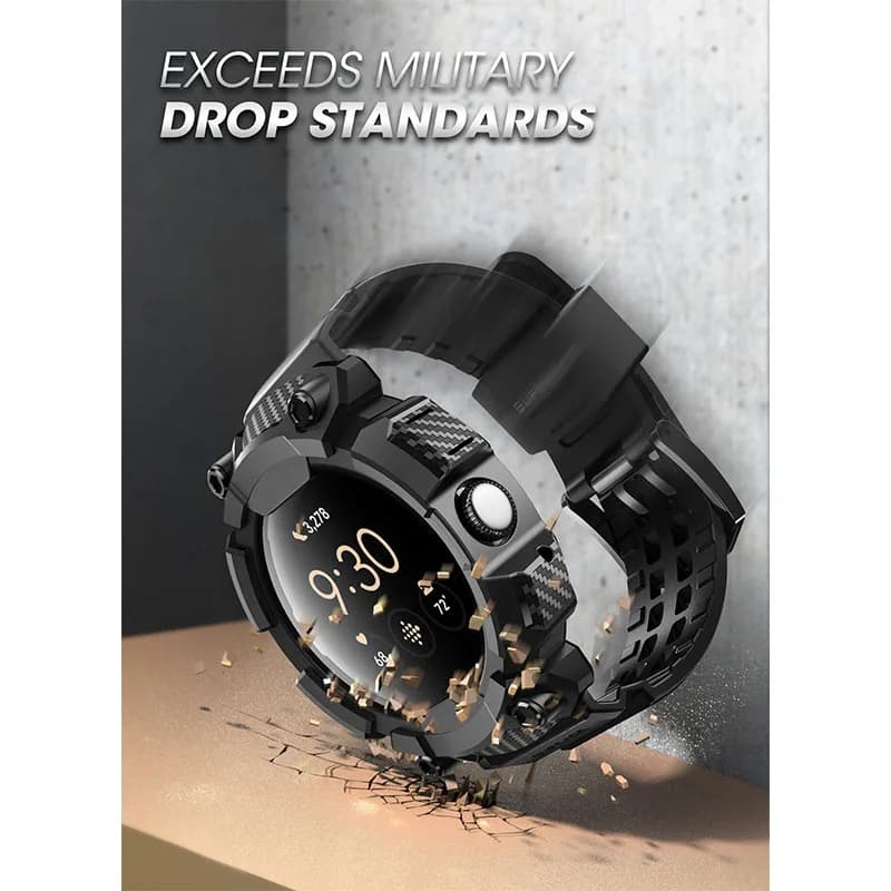SUPCASE-Boîtier de montre de protection robuste avec bracelet réglable, For Google Pixel Watch 3/2/1