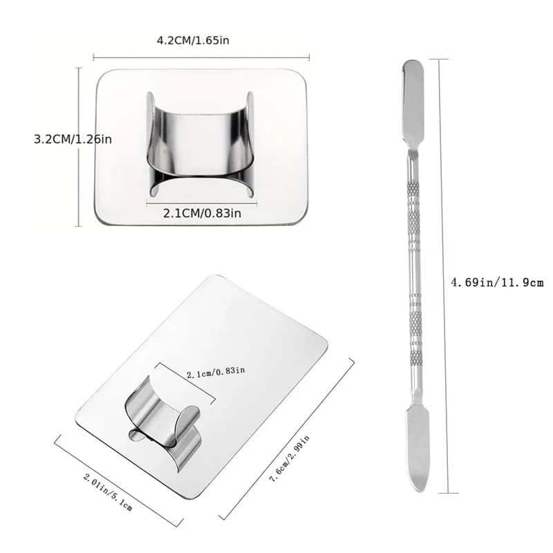 Palette de mélange de maquillage, Palette de spatule de maquillage KissDate avec spatule de fond de 