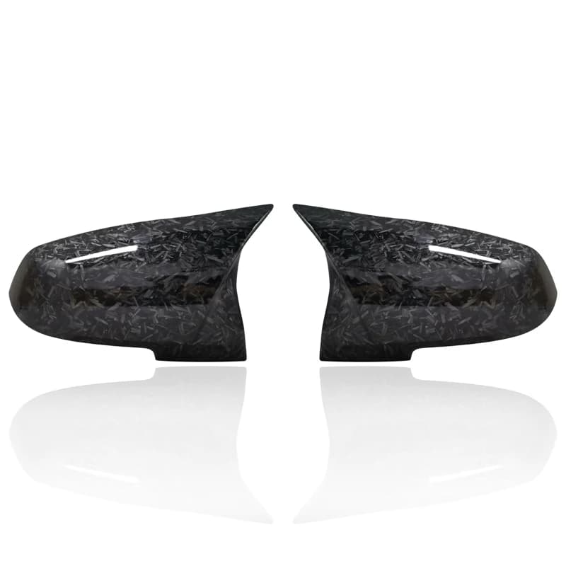 Couvercle de rétroviseur noir carbone, 2 pièces, pour BMW série 1 2 3 4 X M 220i 328i 420i F20 F21 F