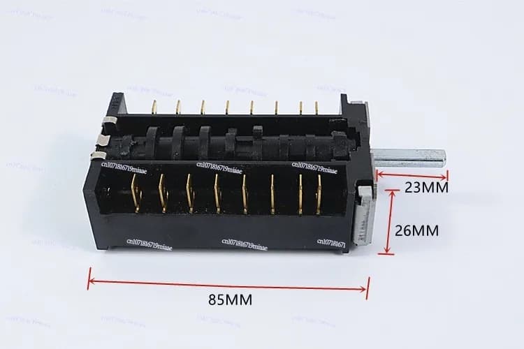 Interrupteur rotatif multifonction FD102B pour fonction vapeur de four, 250V 16A 8+0 positions