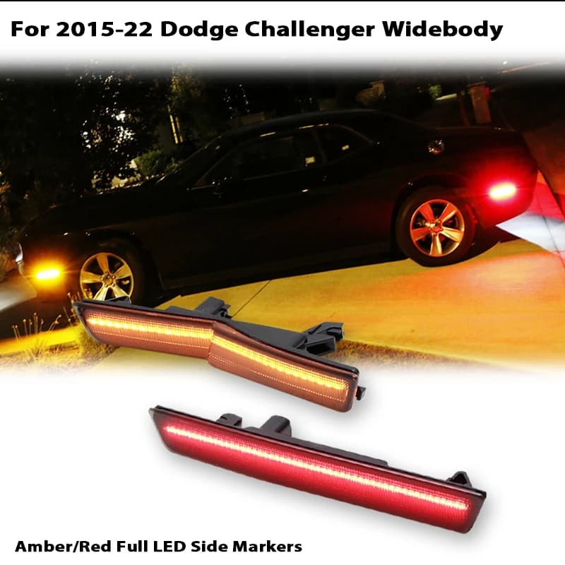 Lampe de voiture pour Dodge Challenger SRT Hellcat 2015 – 2022, 4 pièces, feux de position latéraux 