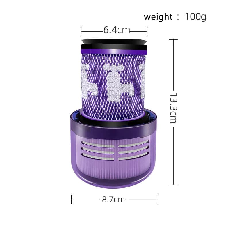 Filtre compatible pour Dyson V12 Detect Slim Absolute, Dyson V12 Slim SV46/SV30/SV20/SV34/SV35 Aspir