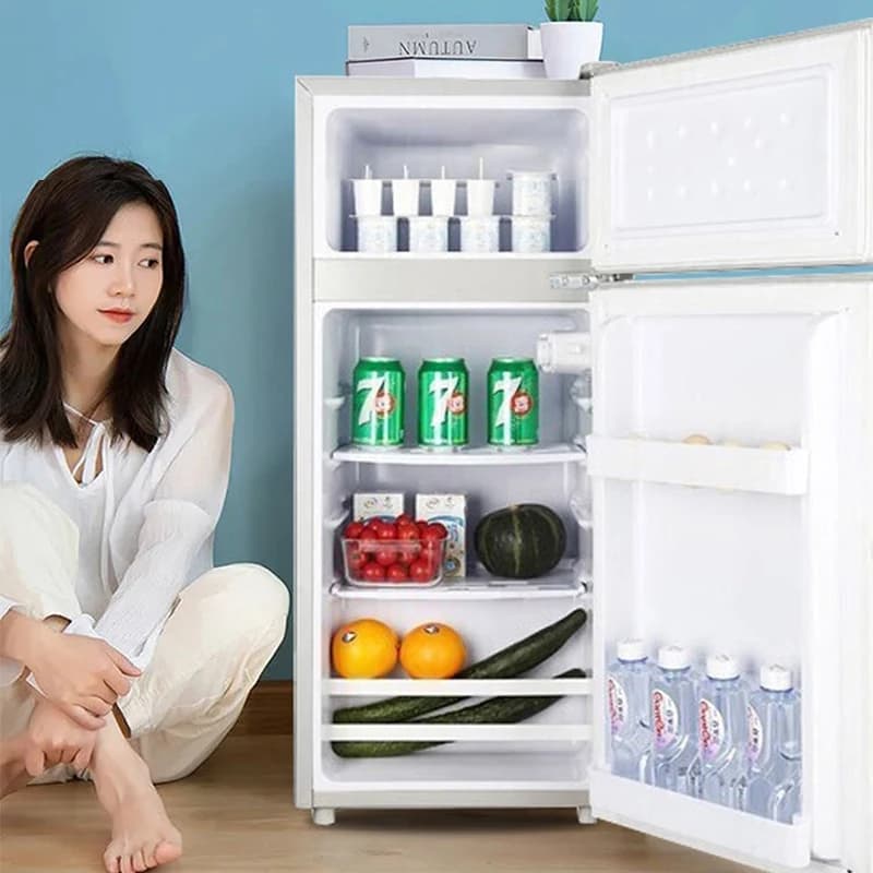 Petit réfrigérateur domestique à double porte pour maison de location, réfrigérateur de première cla
