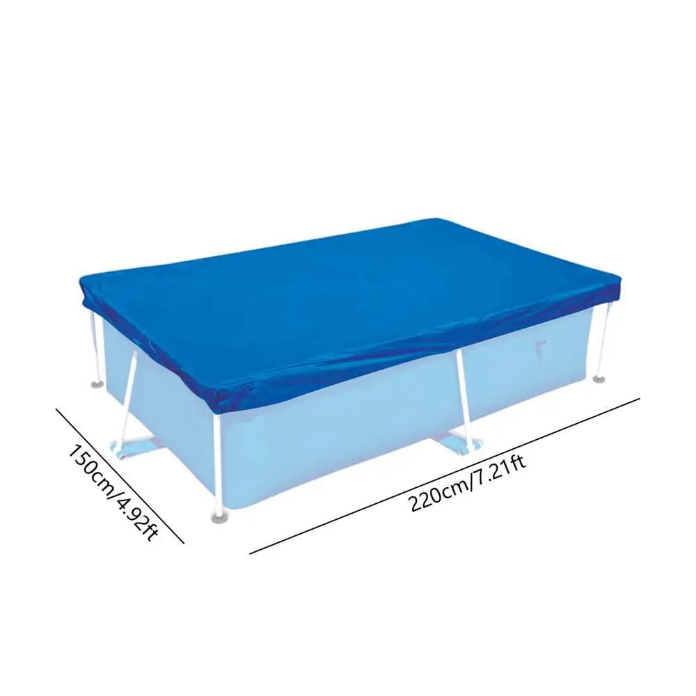 Couverture de piscine extérieure, résistante aux intempéries, anti-pluie, anti-poussière, rectangula