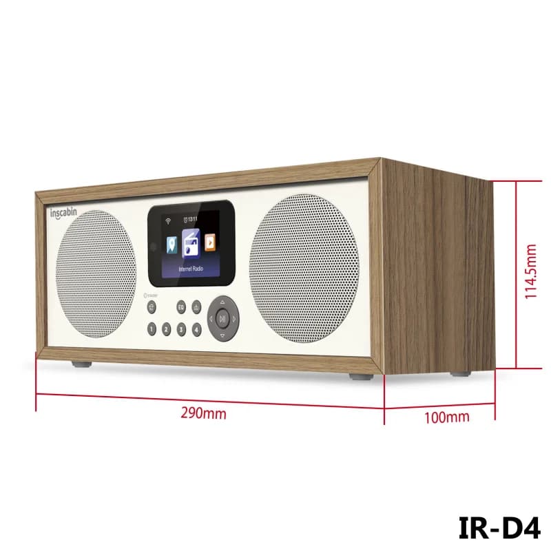 D2/D4 Wifi Internet Radio numérique intégré Spotify HD écran couleur horloge maison multi-usages Blu
