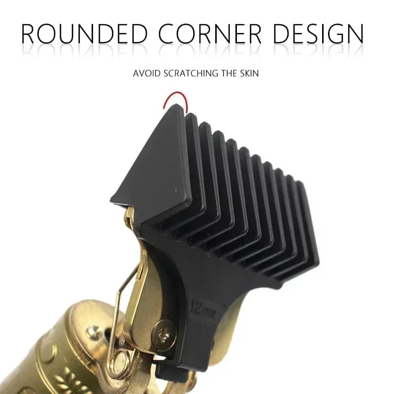 Tondeuse à cheveux professionnelle T9 1/2/3/6/9/12mm, peigne limite, protections universelles, Guide