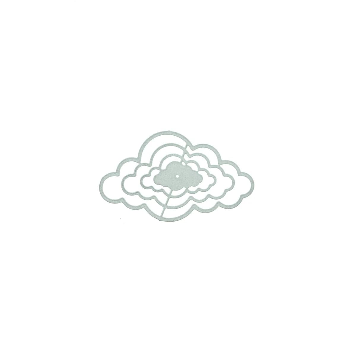 Matrice pour Scrapbook, décoration de motifs multi-nuages, pochoir de découpe de papier artisanal, f