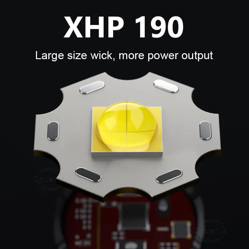 La plus puissante lampe de poche de plongée LED XHP190 lampe de poche de plongée sous-marine profess