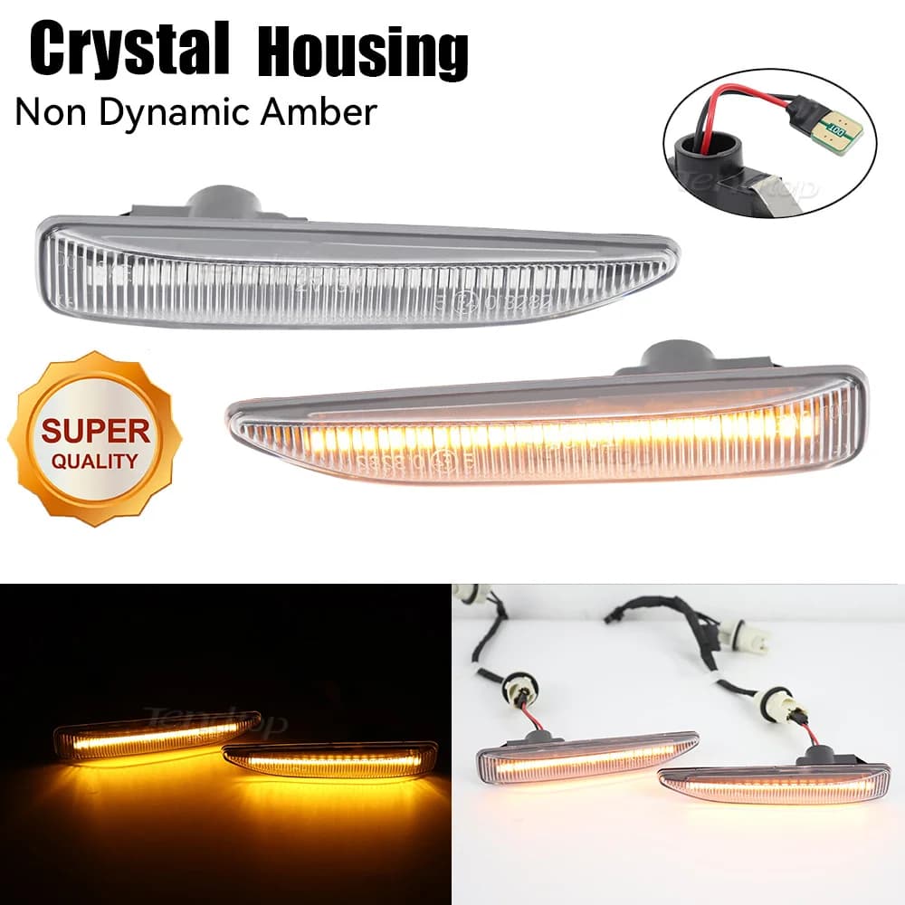 2 pièces accessoires de voiture pour 2001-2008 BMW série 7 E65 E66 E67 E68 clignotant LED clignotant