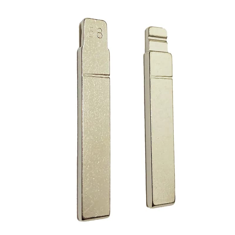 10 pièces/lot # Lame de clé télécommande de voiture 58 KD VA2, lame rabattable en métal pour citroën